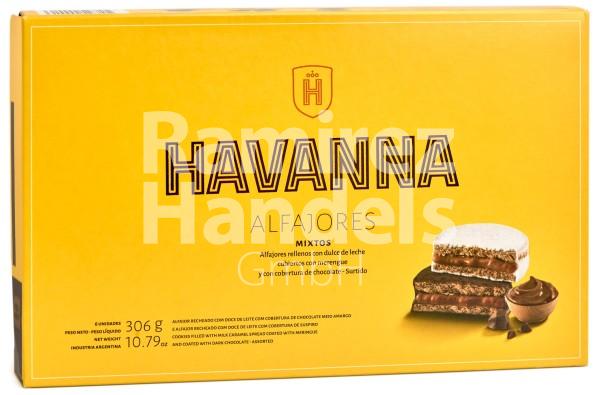 Alfajor HAVANNA mixto Display 6 pzas. 11 g c/u