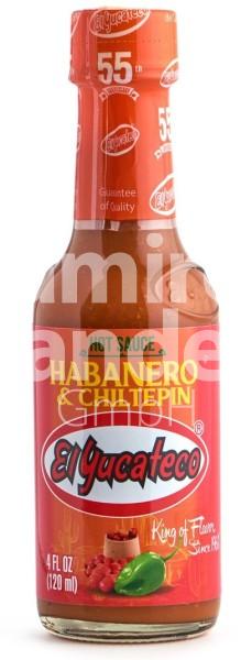 Salsa Habanera con Chiltepin El Yucateco 120 ml [CAD 06 JUN 2026]