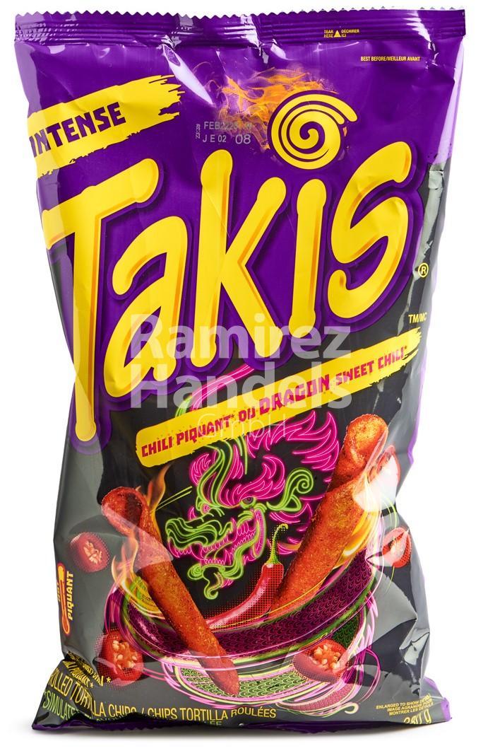 Takis DRAGON SWEET CHILI 280 g (Aus Kanada) (MHD 14 MAI 2024