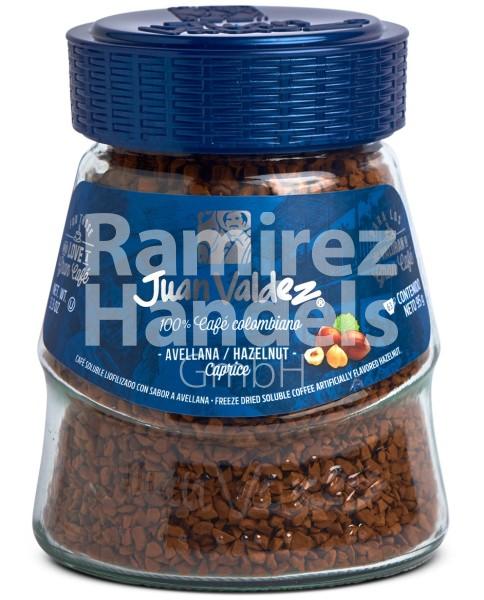 Cafe Liofilizado Soluble JUAN VALDEZ Avellana 95 g