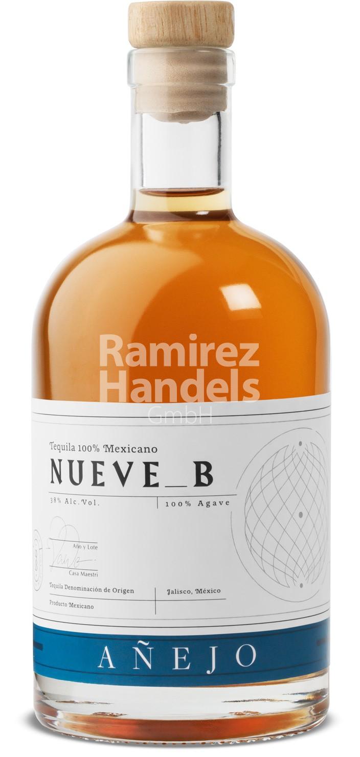 Tequila Nueve B ANEJO 38% Agave 100% vol. 700 ml | Mexhaus